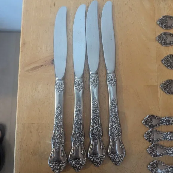 International LA FRANCE Decorator Stainless Silverware Flatware Dinner-20 Piece - Picture 7 of 8